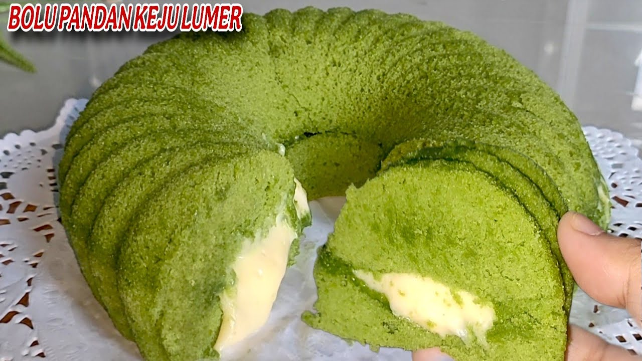 VIRAL RESEP BOLU PANDAN KEJU LUMER ENAK SANGAT GAK CUKUP KALAU 1 POTONG | BOLU PANDAN KEJU LUMER