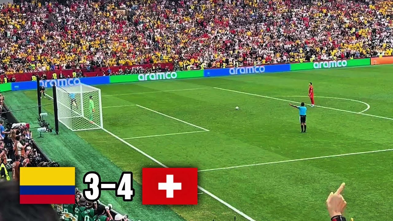 Switzerland Vs Colombia Penalty Shootout (4-3) | Switzerland Vs Colombia Highlights 