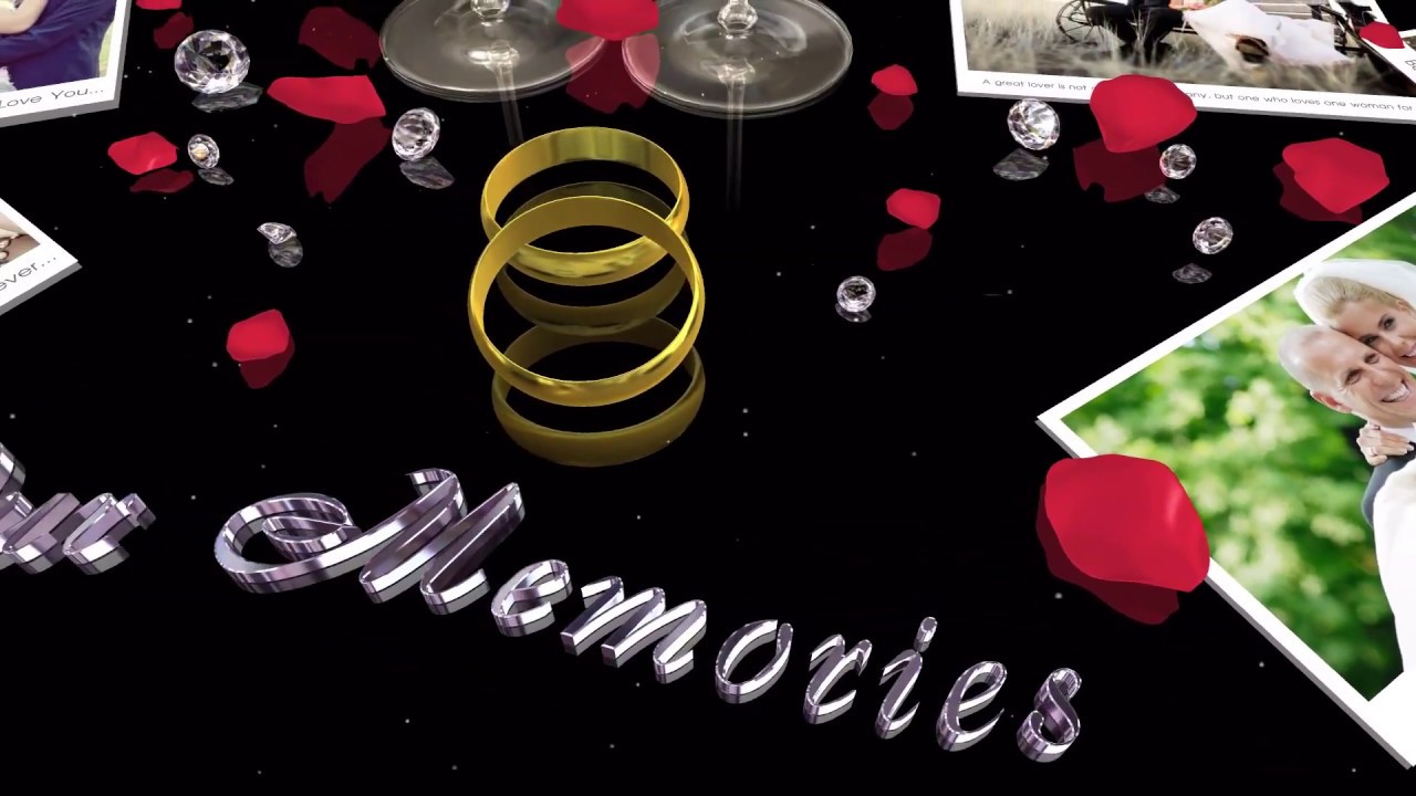 Blufftitler Template  3D Wedding Slideshow