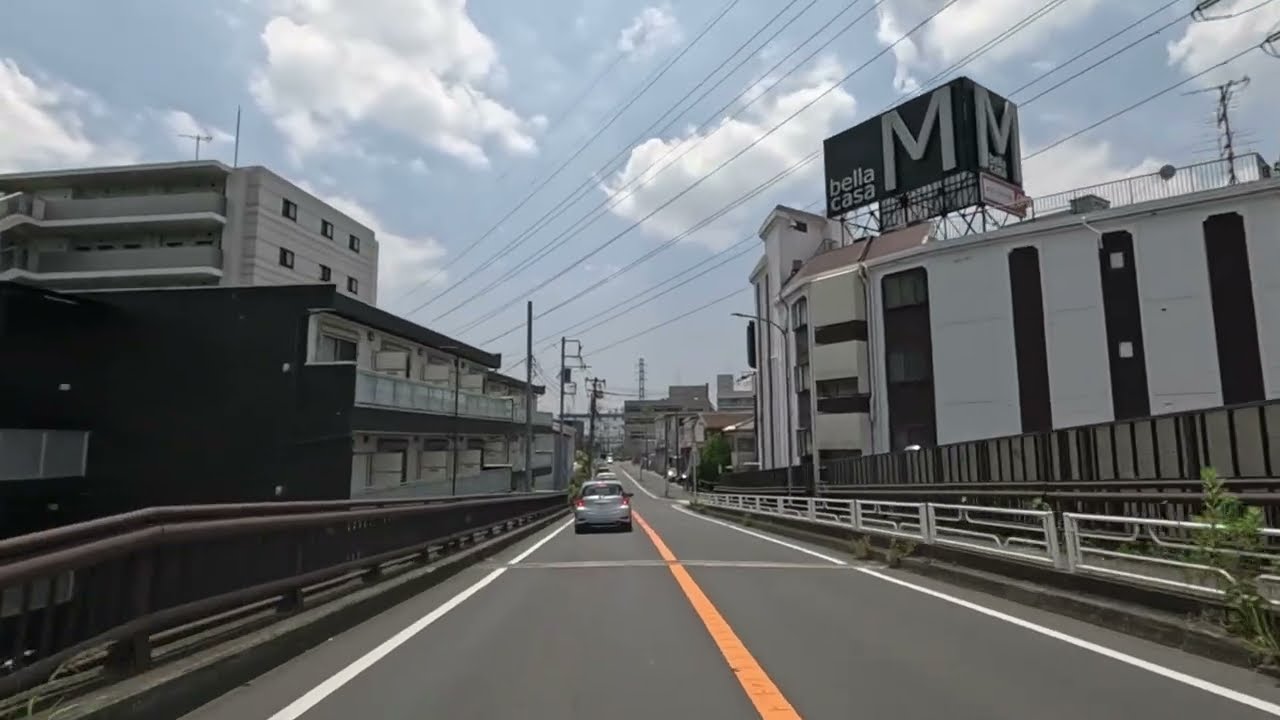 川崎町田線⇔綱島源泉湯けむりの庄 Driving to Tsunashima gensen Yukemuri no sho