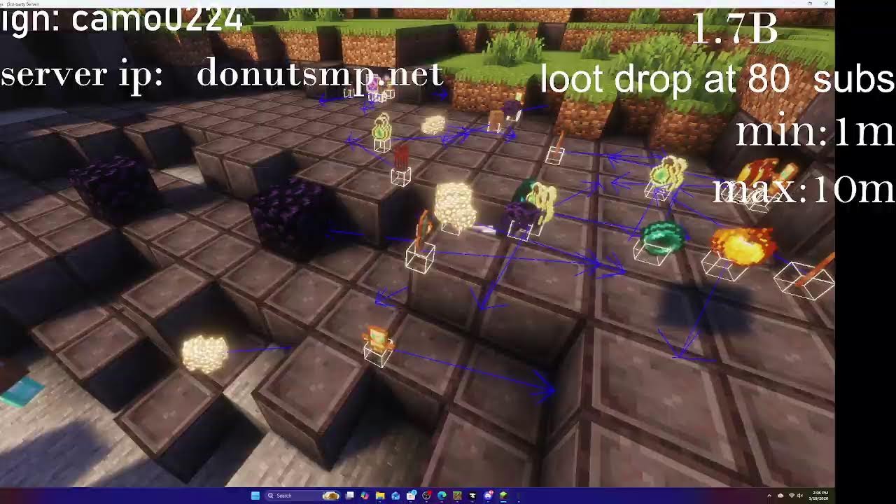 donut smp live gambiliing, rating bases 2.5m per 5m bounty 