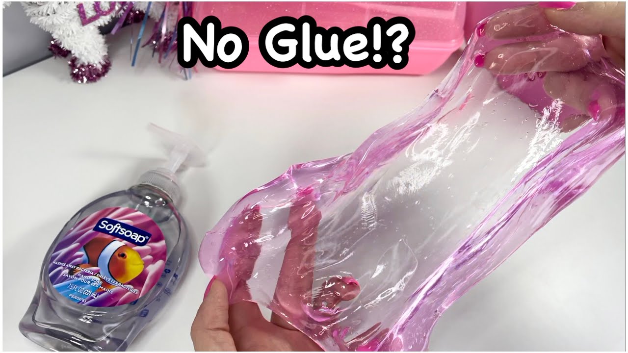 How To Make NO GLUE CLEAR SLIME!!