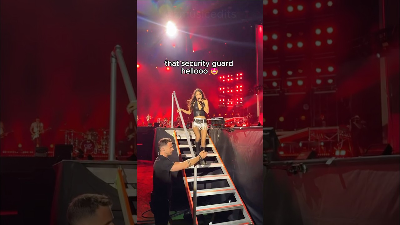 THIS Security Guard's Secret Crush on Olivia Rodrigo?! 👀  #oliviarodrigo #shorts #guts