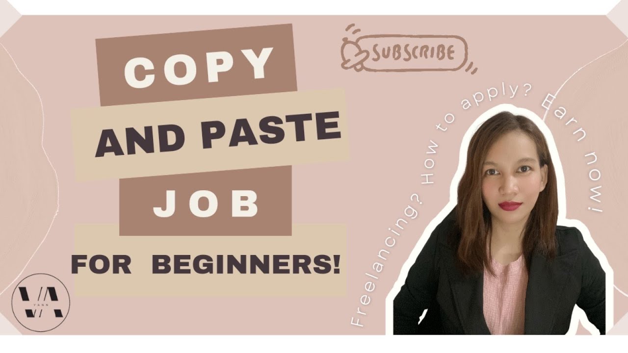 Copy and paste job for beginners