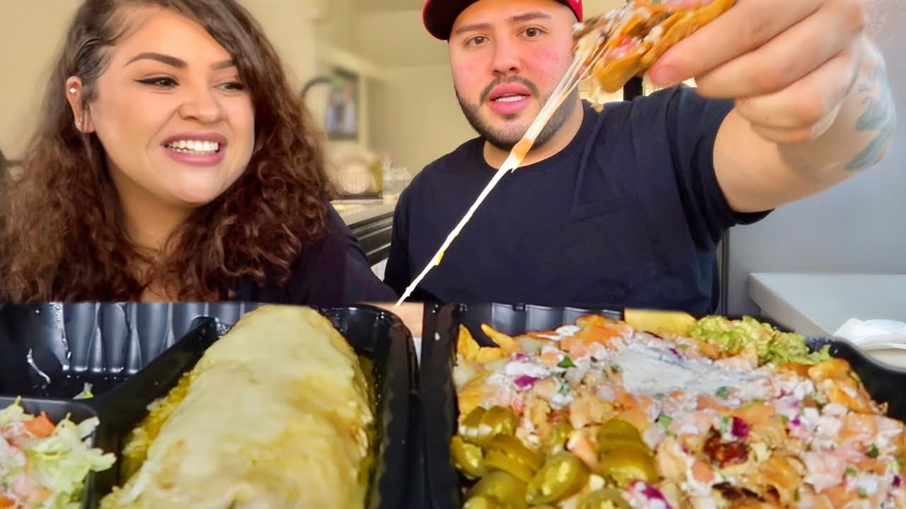 WET BURRITOS Mexican Food MUKBANG w/ @AriesLife