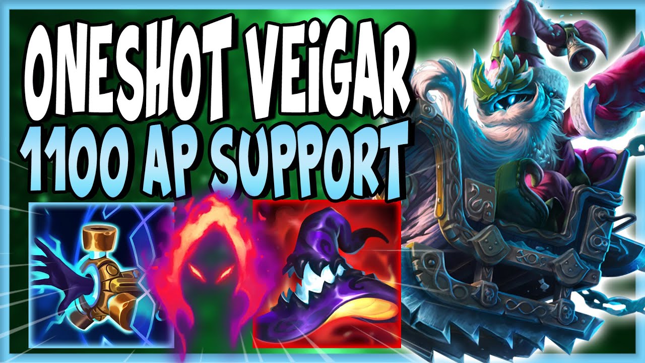 💥¡VEIGAR SANTA MALVADO con 1100 AP.. ONESHOT SUPPORT!💥