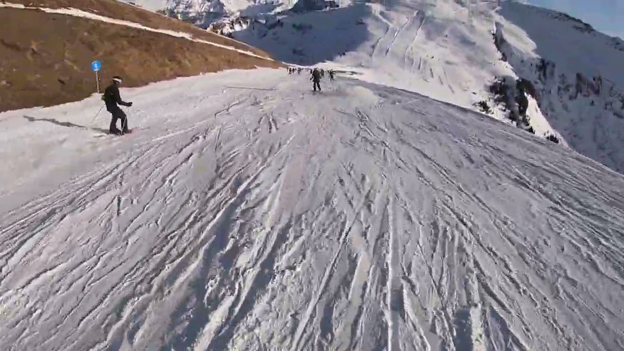 Flaine - Dag 4 - #15 Blauwe piste Silice naar Grand Vans