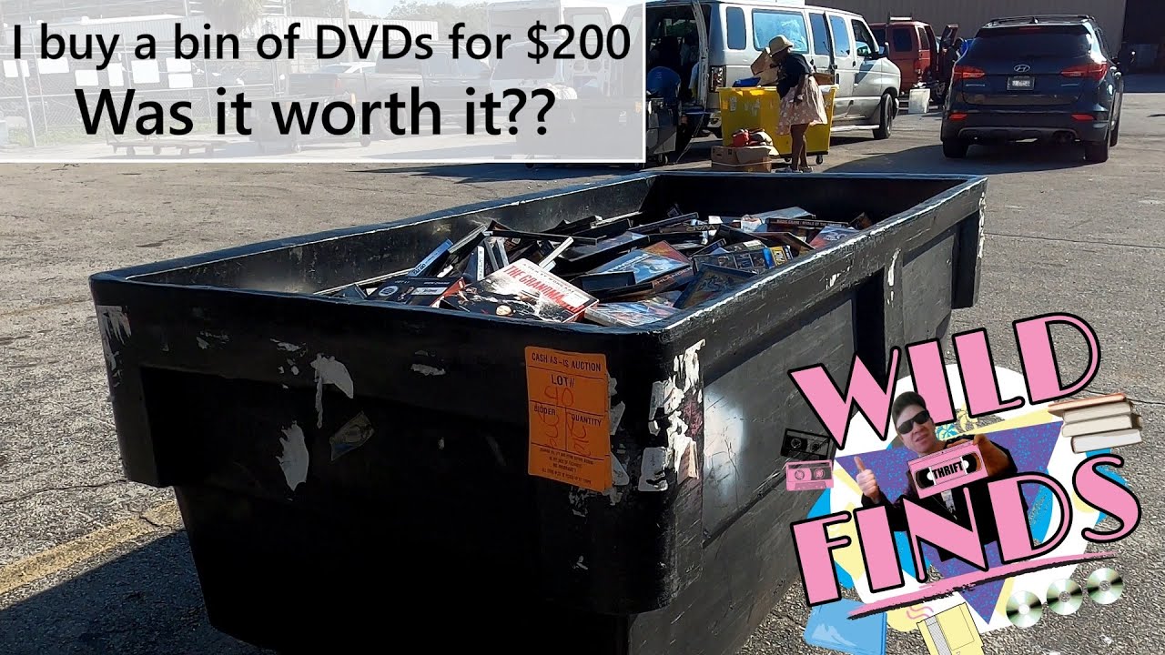 Hunting for Blu-ray and DVDs at thrift stores and public auction