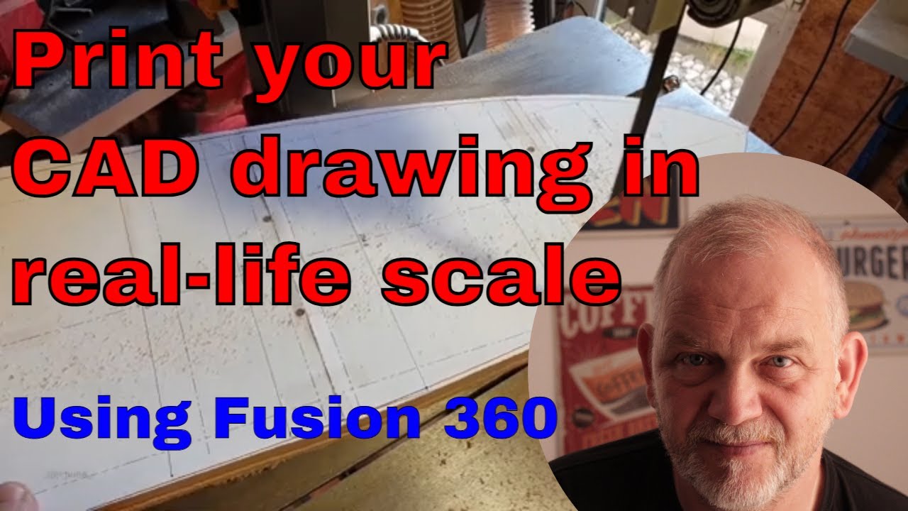 Print your CAD drawing in real-life scale using Fusion 360