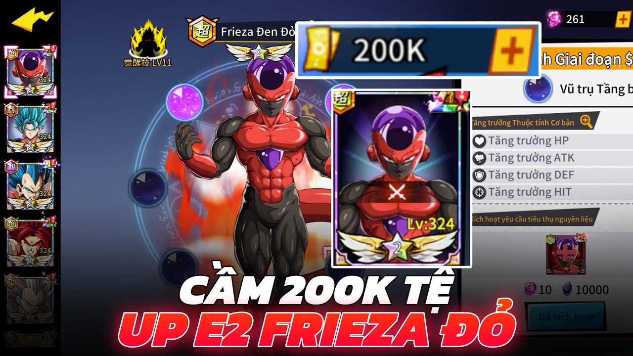 Chiến Binh Truyền Thuyết #7 - Cách Chơi Event Lấy Frieza Đỏ Tiêu 200k Tệ Up E2 Test Sức Mạnh !