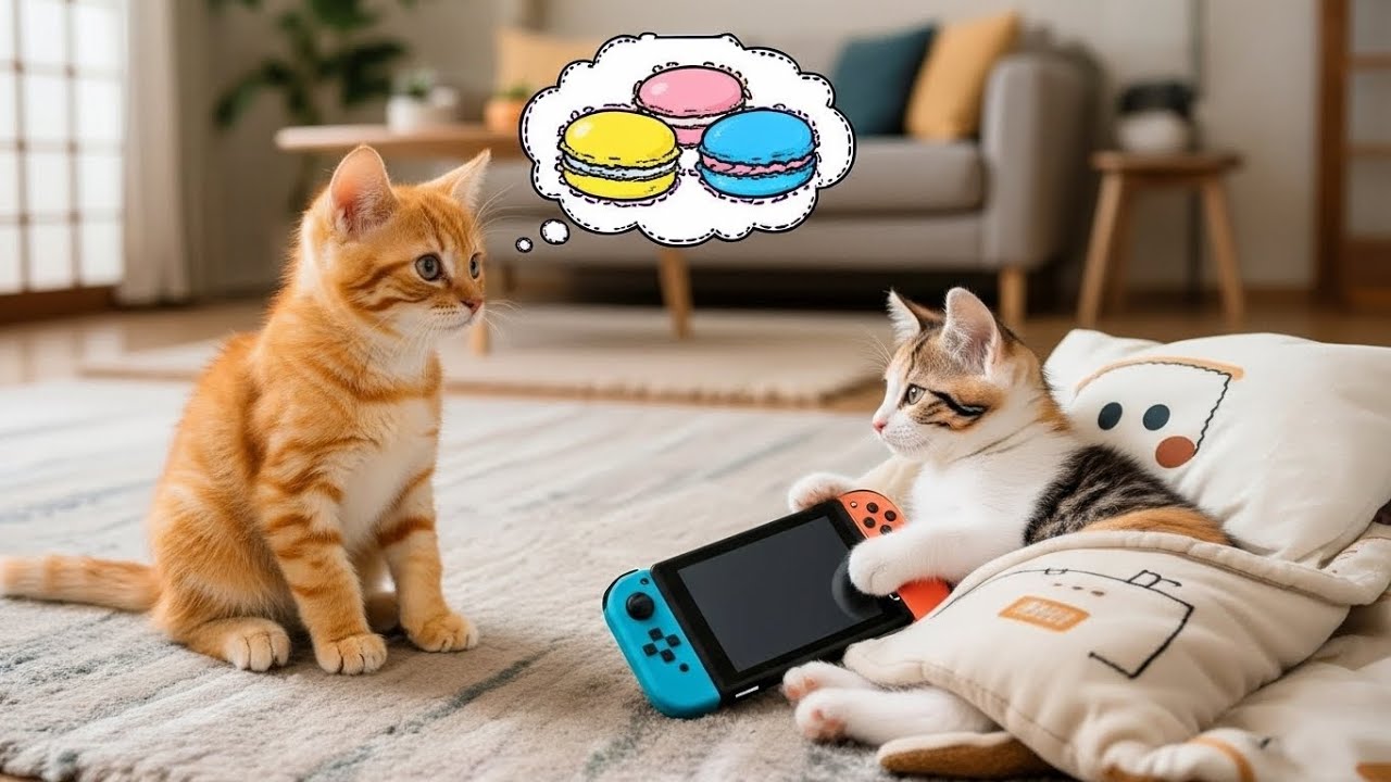 What happens when a cat finds the thief who stole its cake? 