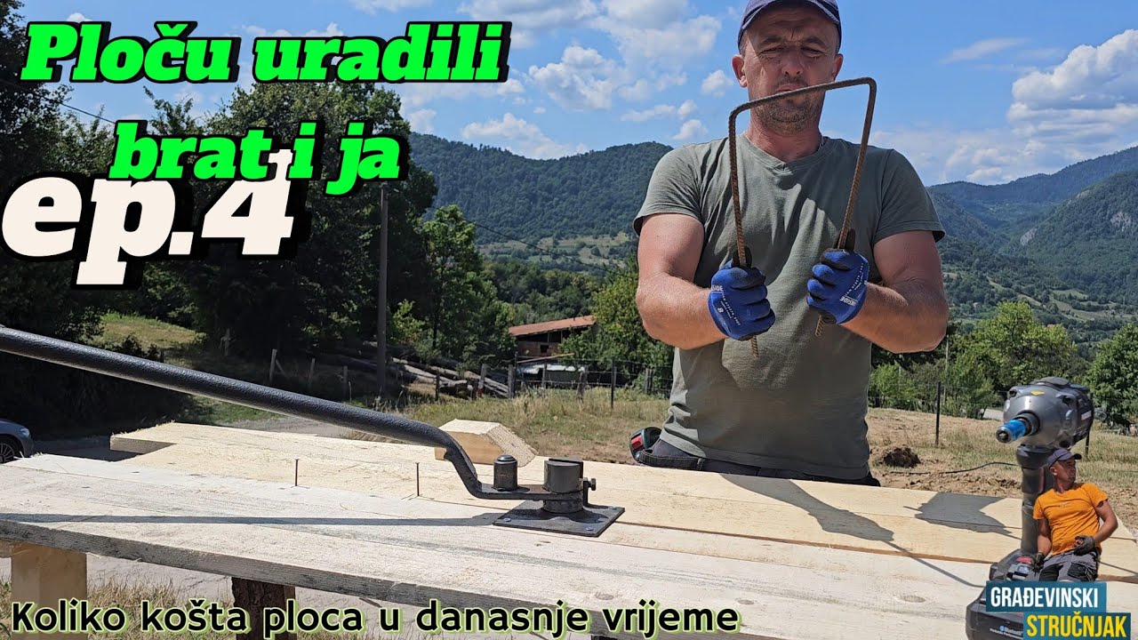 Gradnja porodične kuće ep.4  Kako sam armirao ploču ●CIJENA RADOVA●
