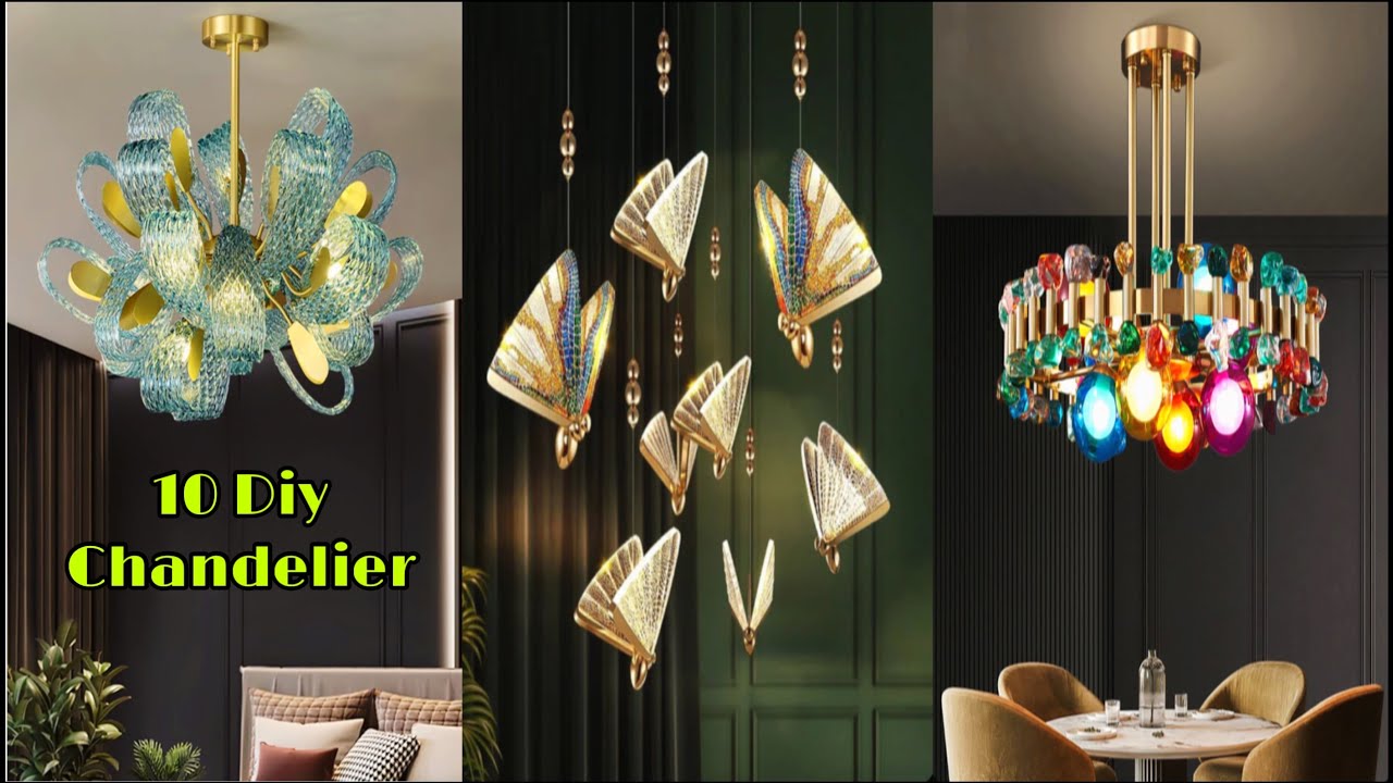 10💕DIY CHANDELIER 💕 | CEILING LIGHT |  FASHION PIXIES