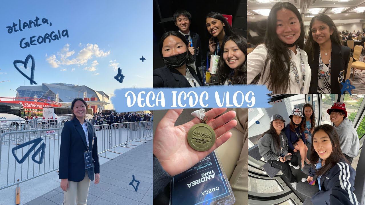 GOING TO DECA ICDC IN ATLANTA,GEORGIA VLOG 🔷🇺🇸: GA Aquarium🦦 , Mercedes Benz Stadium 🏟✨