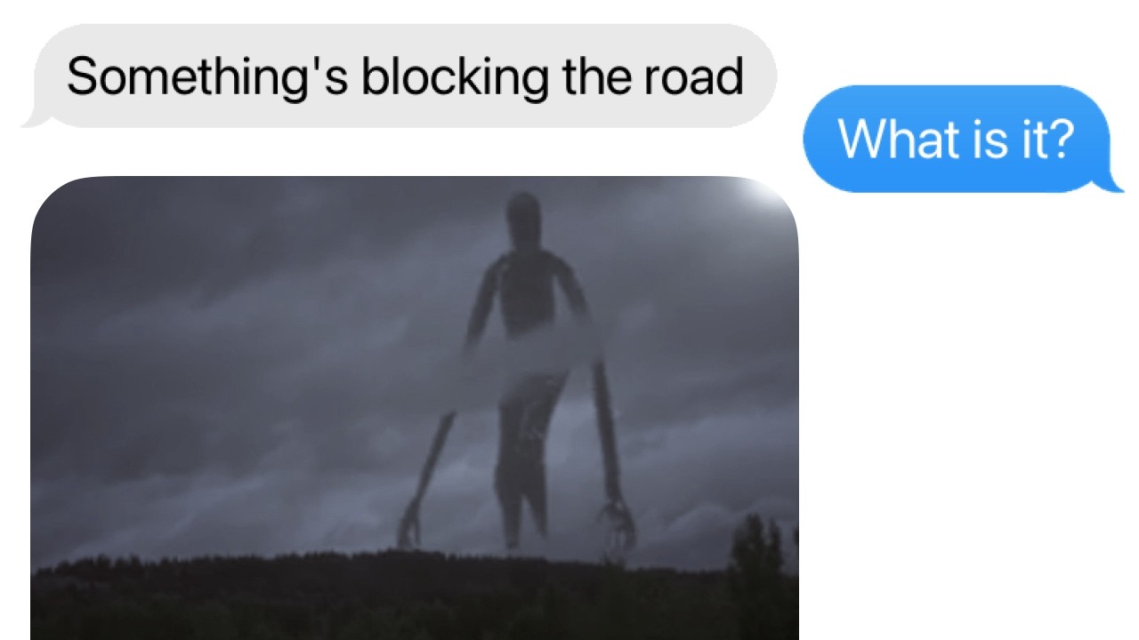 The Giant With Red Dots