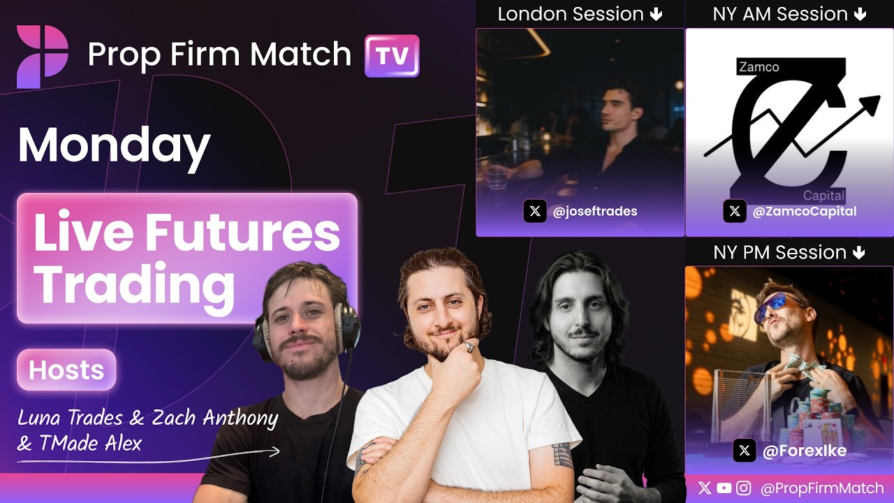 Live Futures Trading | London & New York Session | Prop Firm Match TV
