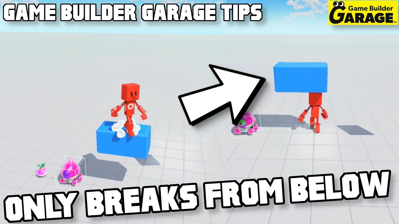 Break Blocks from UNDERNEATH in Game Builder Garage