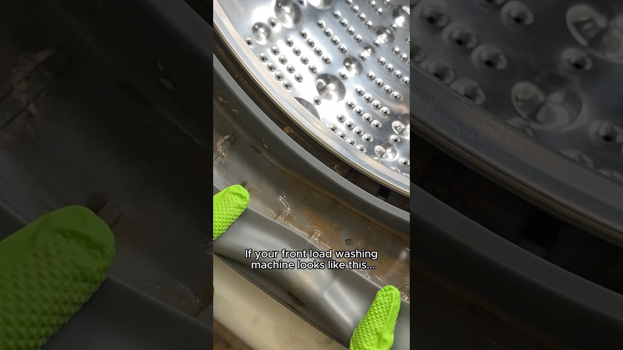 How To Clean Your Front Load Washing Machine Rubber Gasket #howto #cleaning #cleaningtips