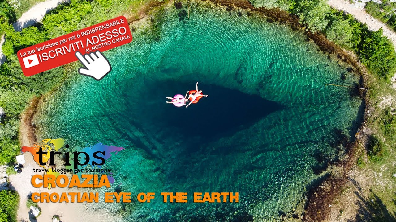 Croatian EYE OF THE EARTH (Occhio della Terra) - Sorgente fiume Cetina - Croazia