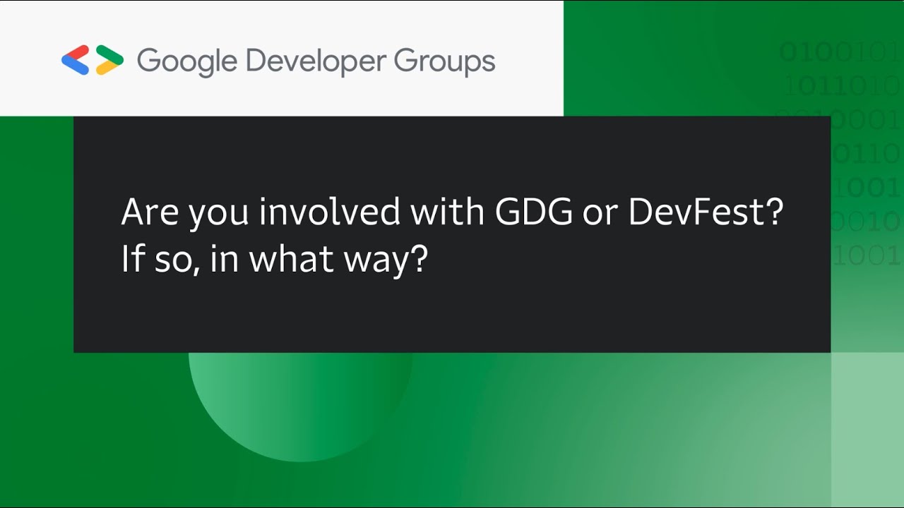 Meet some DevFest organizers and speakers!