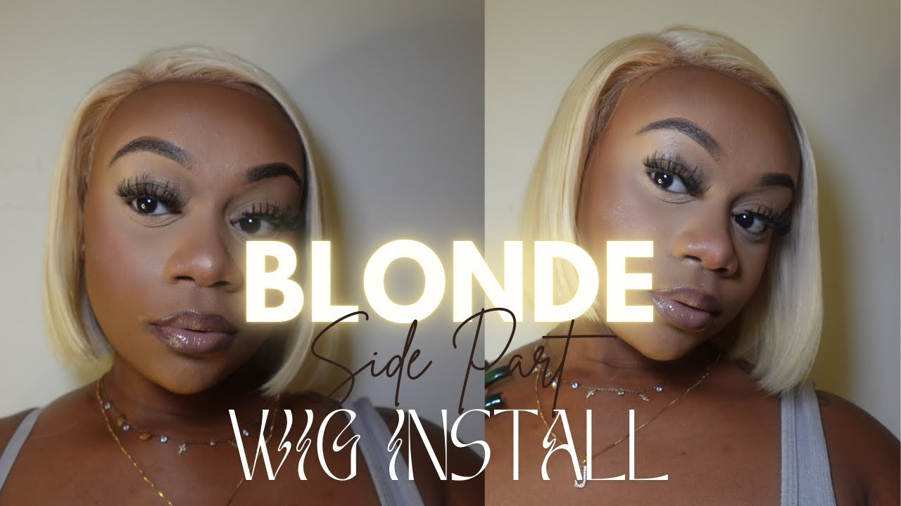 How To| Blonde Side Part Bob Wig Install