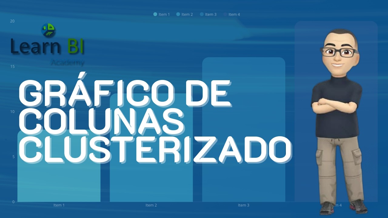 Gráfico de Colunas Clusterizado em POWER BI