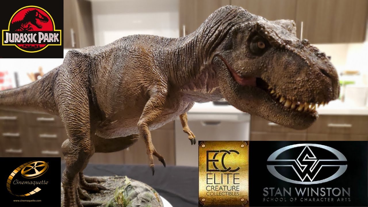 Jurassic Park 1:12 T Rex Maquette Statue ECC /  Stan Winston Studios