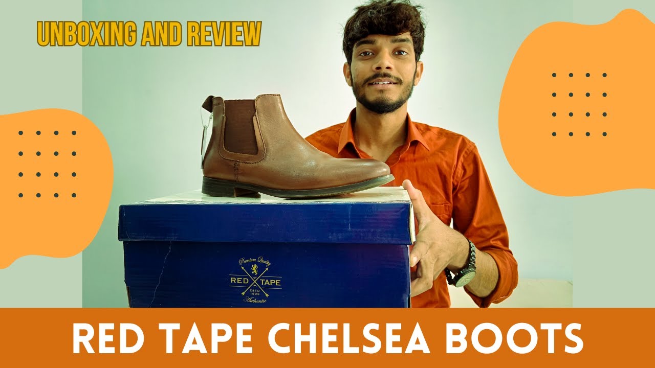 Affordable Luxury Leather Boots for Men | Unboxing and Review of Red Tape Chelsea Boots #chelsea