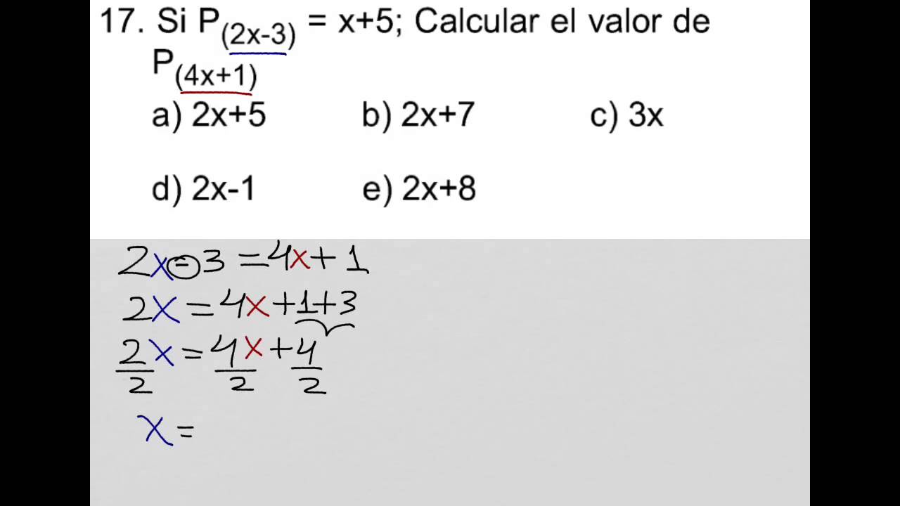 Valor numérico de un polinomio