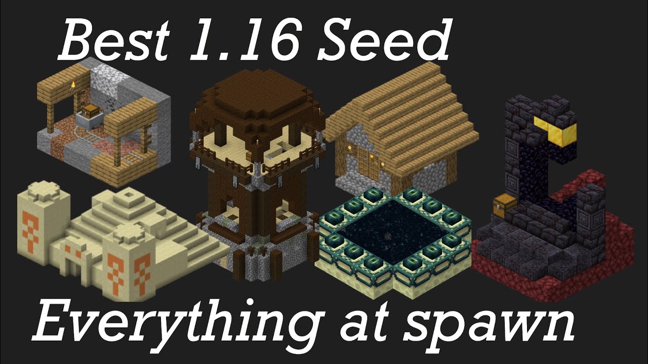 Minecraft 1.16 Best Seed | Everything at spawn | EvUnknown