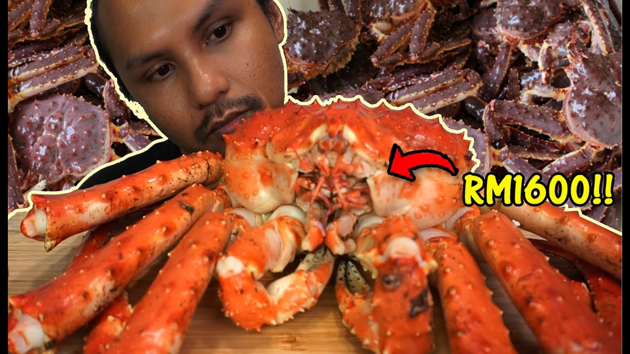 pertama kali beli FRESH KING CRAB !! (mukbang malaysia)