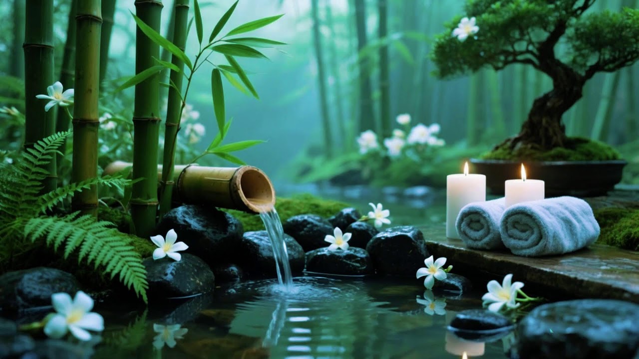 Relaxing Spa Music 🌻 Peace of Mind, Anxiety Relief & Calm Sleep,Music Piano 1