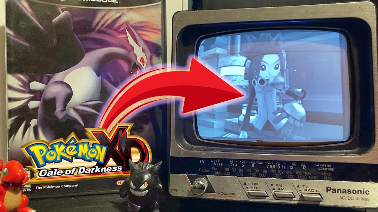 What Pokemon XD: Gale of Darkness Looks Like on a 1984 Black & White TV!