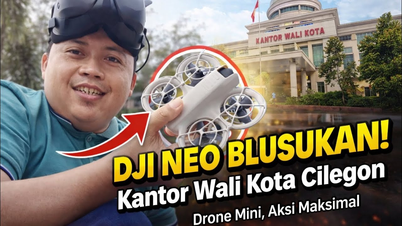 DJI Neo Blusukan di Kantor Wali Kota Cilegon! Drone Mini, Aksi Maksimal