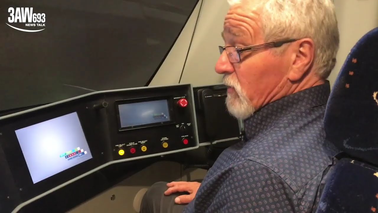 Neil Mitchell learns to drive a tram!