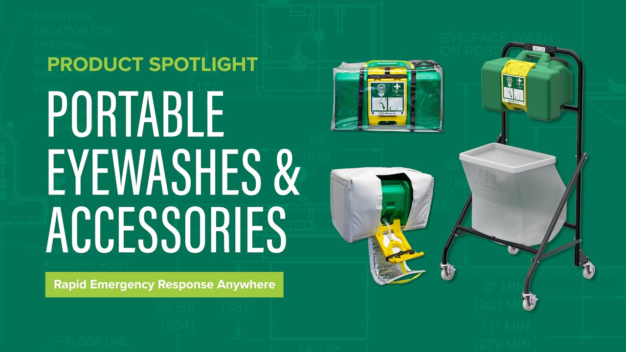 Portable Eyewashes & Accessories | Rapid Emergency Response by Haws® EMEA