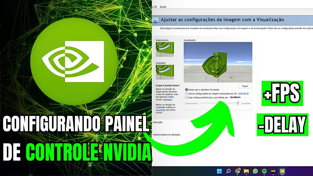 COMO CONFIGURAR PAINEL DE CONTRO NVIDIA EM 2024 (+FPS EM JOGOS) 🔥