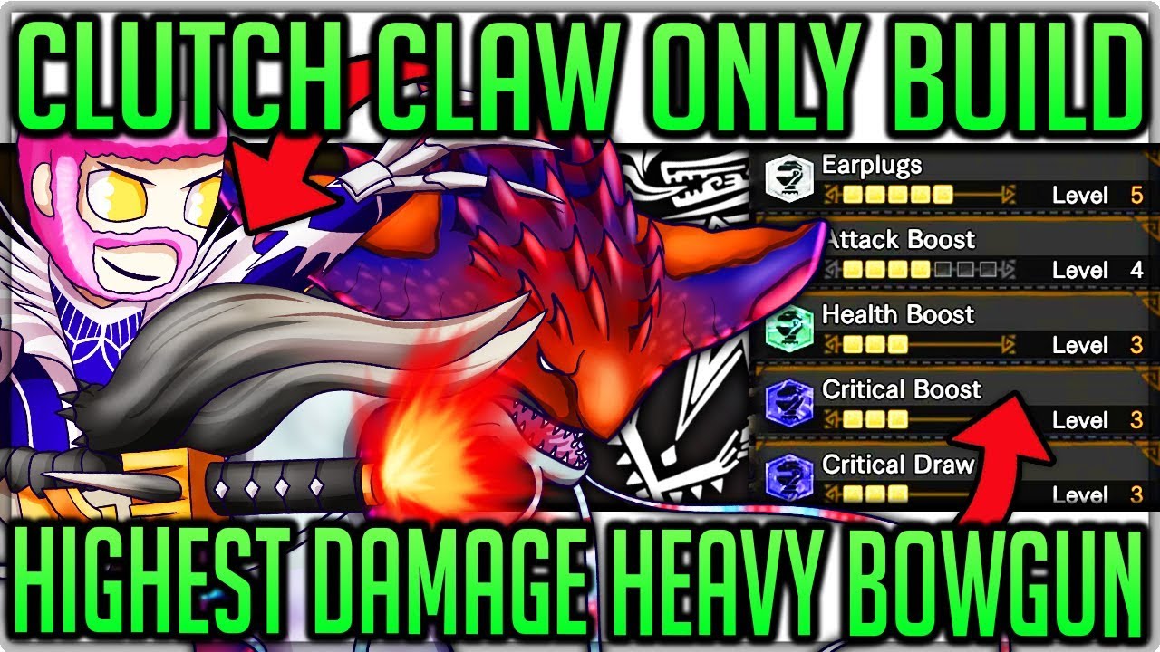 Clutch Claw Only Best Build - 800+ Damage Per Clutch - Monster Hunter World Iceborne! #iceborne