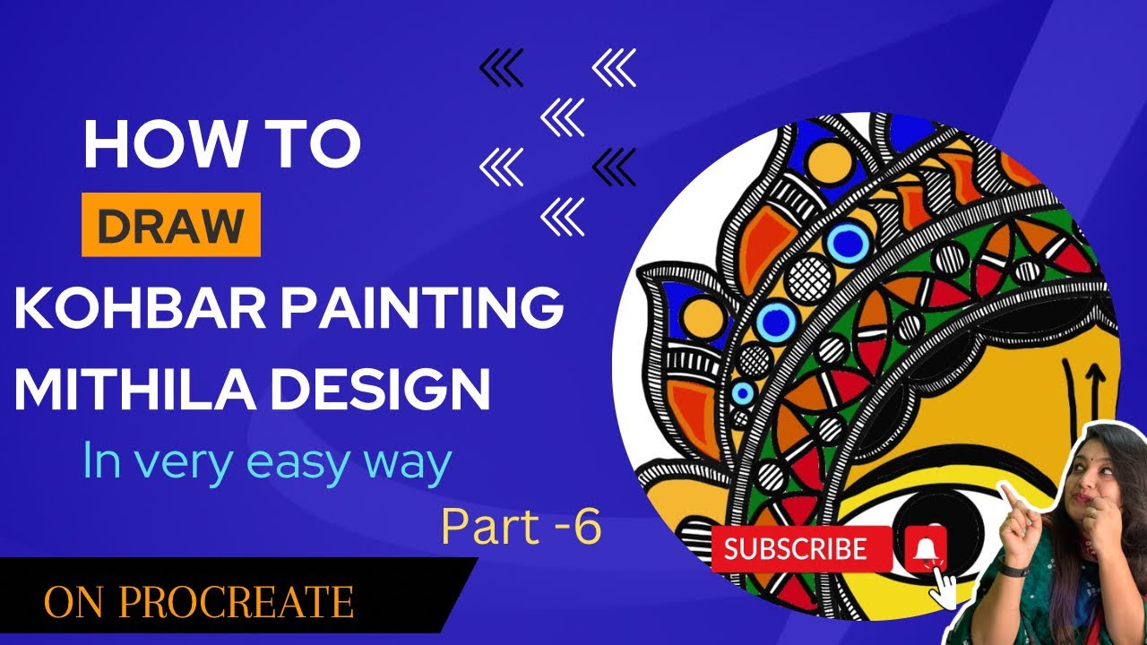 Kohbar design for beginners | kohbar sun | Madhubani painting | Madhubani art part-6