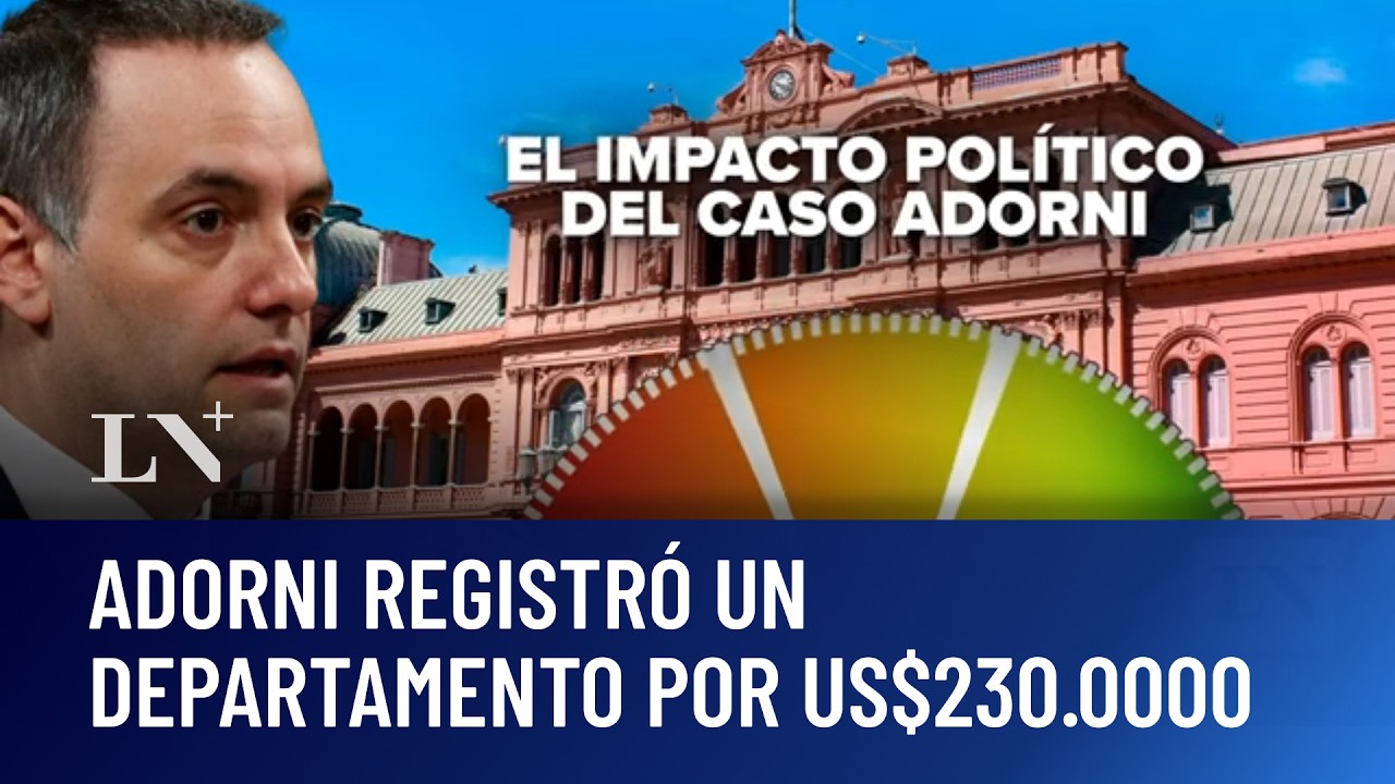 Crece el esc&aacute;ndalo Adorni: el Jefe de Gabinete, con imagen negativa