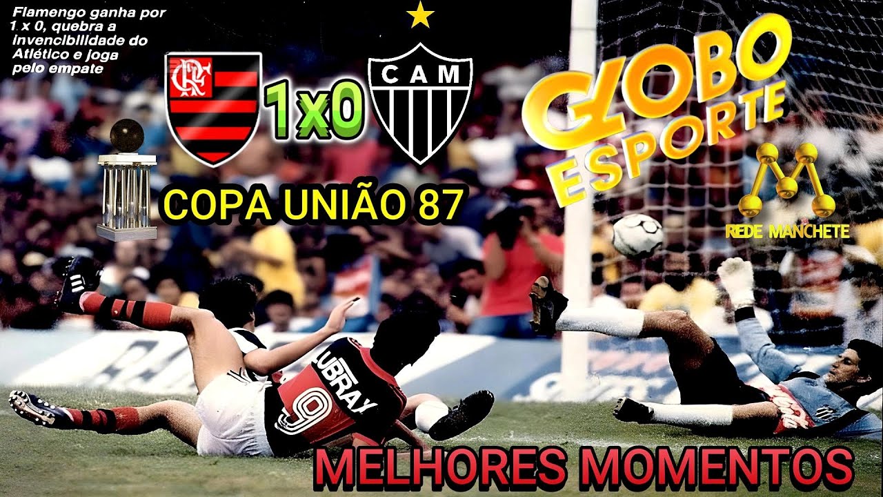 Flamengo 1 x 0 Atletico MG Semifinal Copa União 87 1º jogo