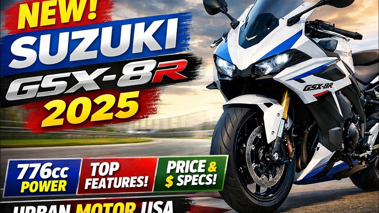 Suzuki GSX-8R 2025 – New Middleweight Sportbike Review | Specs, Price & Features | Urban Motor USA