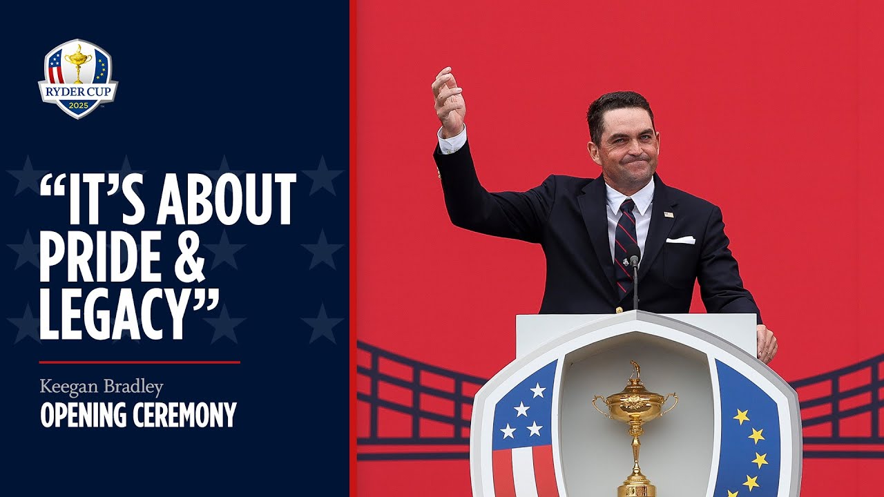 Keegan Bradley's Full Speech | Opening Ceremony | 2025 Ryder Cup