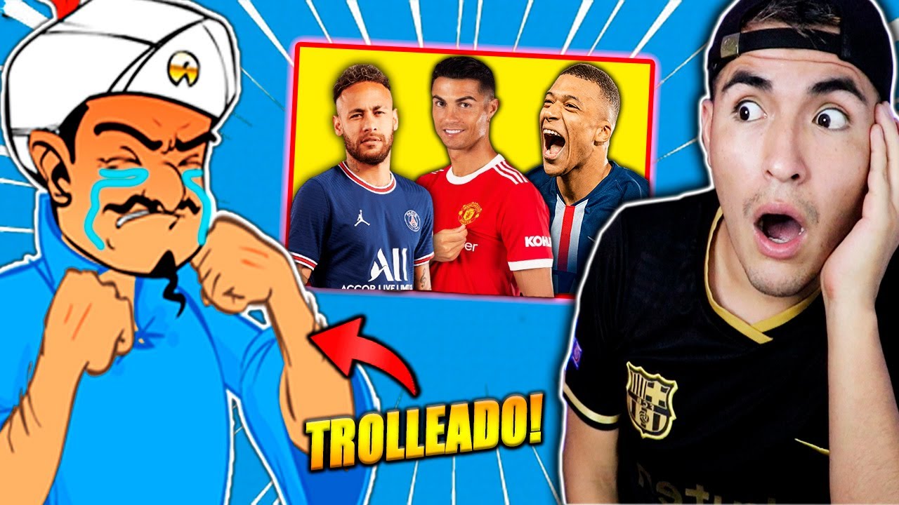 TROLLEO AL QUE LO SABE TODO (AKINATOR) con JUGADORES de FÚTBOL *EL GENIO se ENFADA*