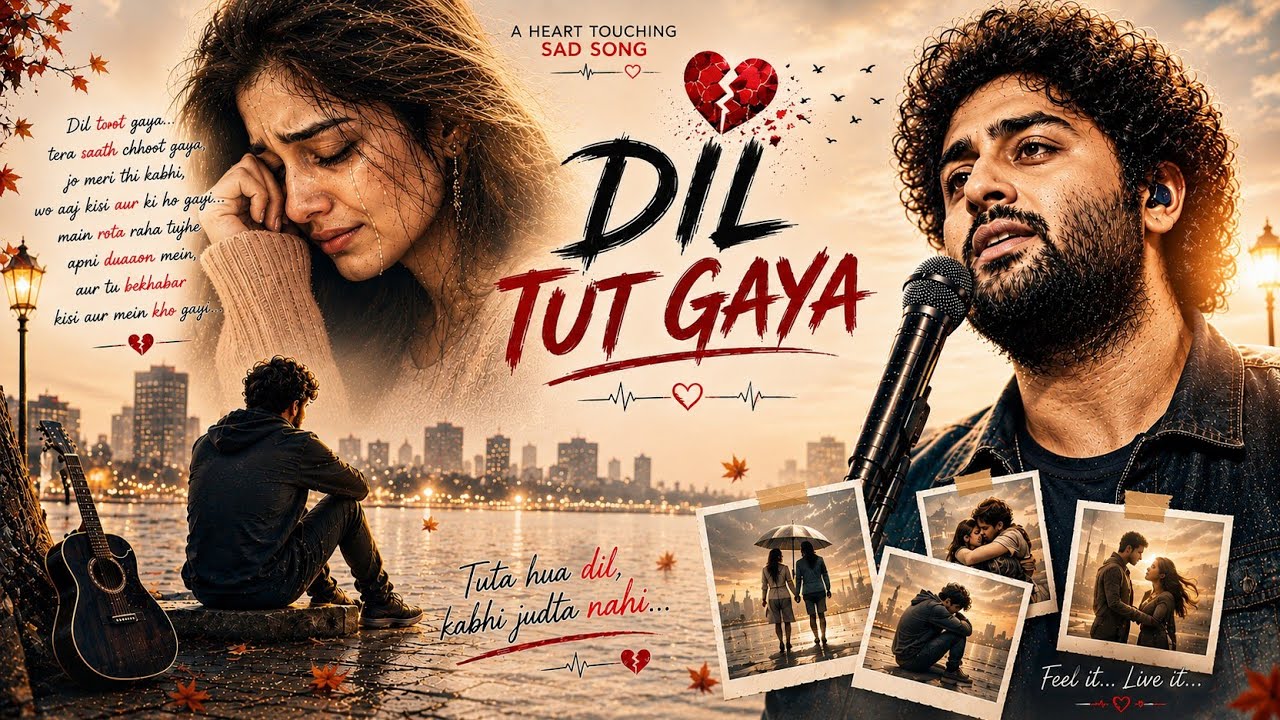Dil Tut Gaya 💔 | Heartbroken Love Song | Emotional Hindi Sad Song 2026 | Painful Breakup Song