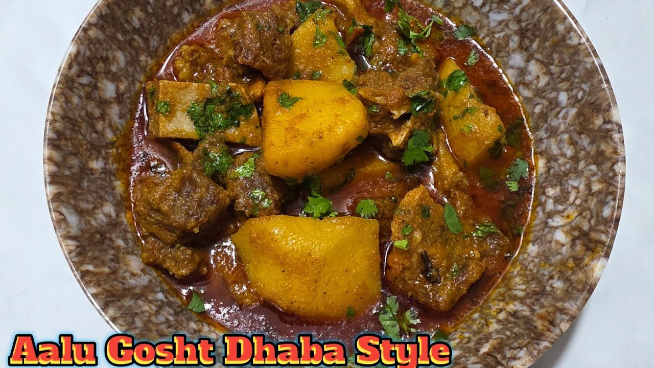 Dhaba Style Aloo Gosht Recipe Jabardasth Aalu Gosht @Cookwithaasifa 