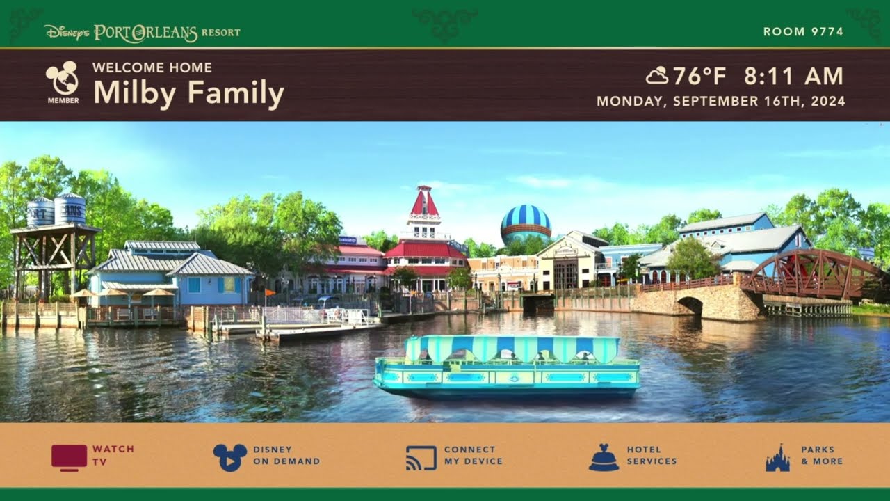 Port Orleans Resort Riverside Splash Screen @ WDW - Disney Resort TV