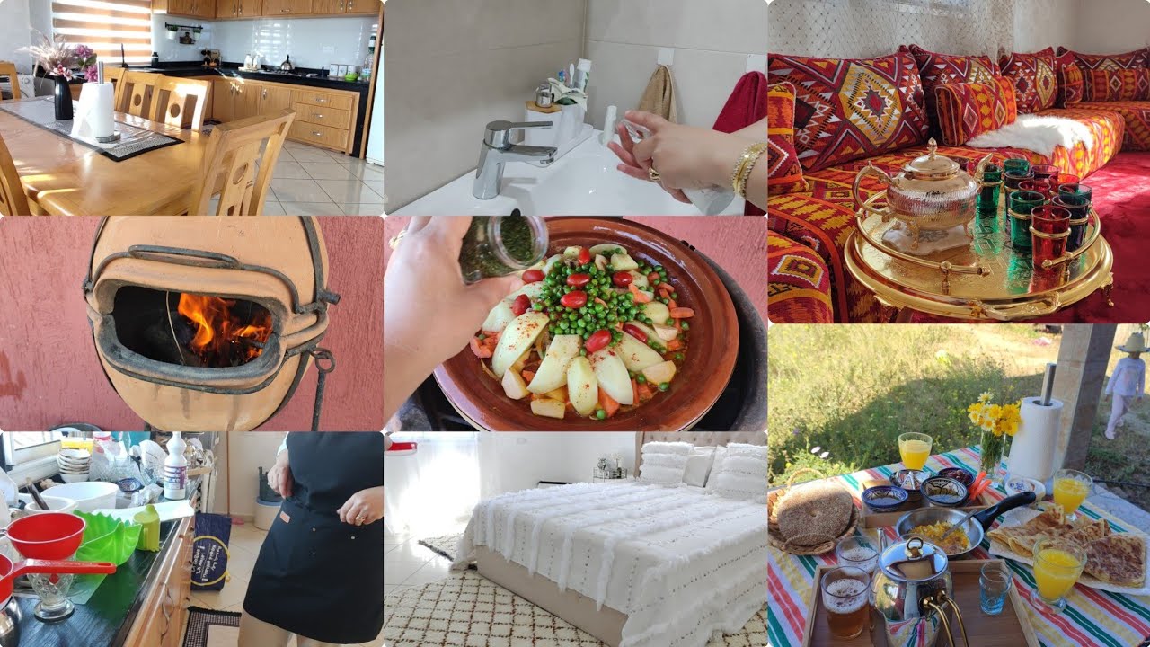 روتين الحداكة والتاويل في الفيرمة ديالي♥️تنضيف تعطير ♥️غداء ياسلام على العواد