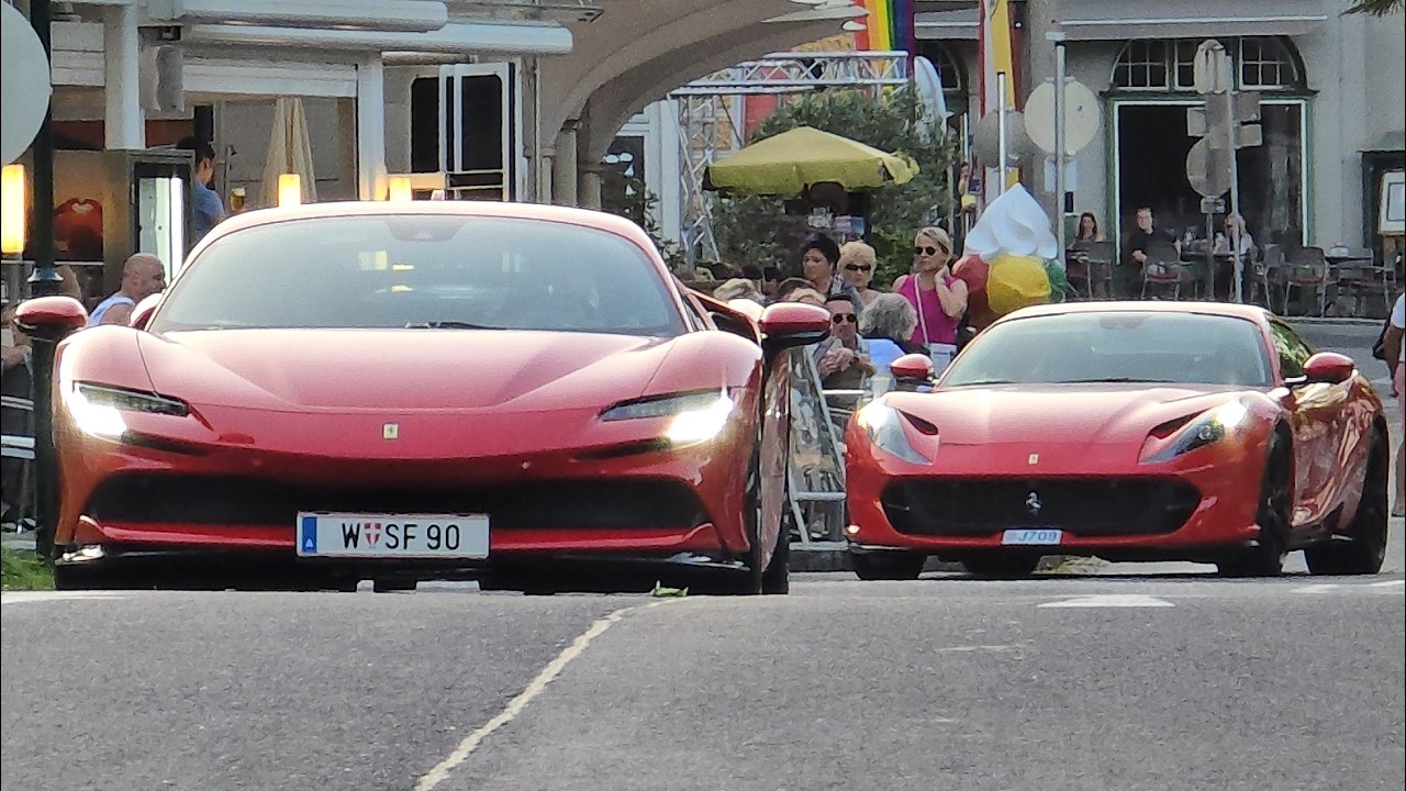 FERRARI compilation Sportwagentreffen Velden 2024 SPORTS CARS MEETING 4K