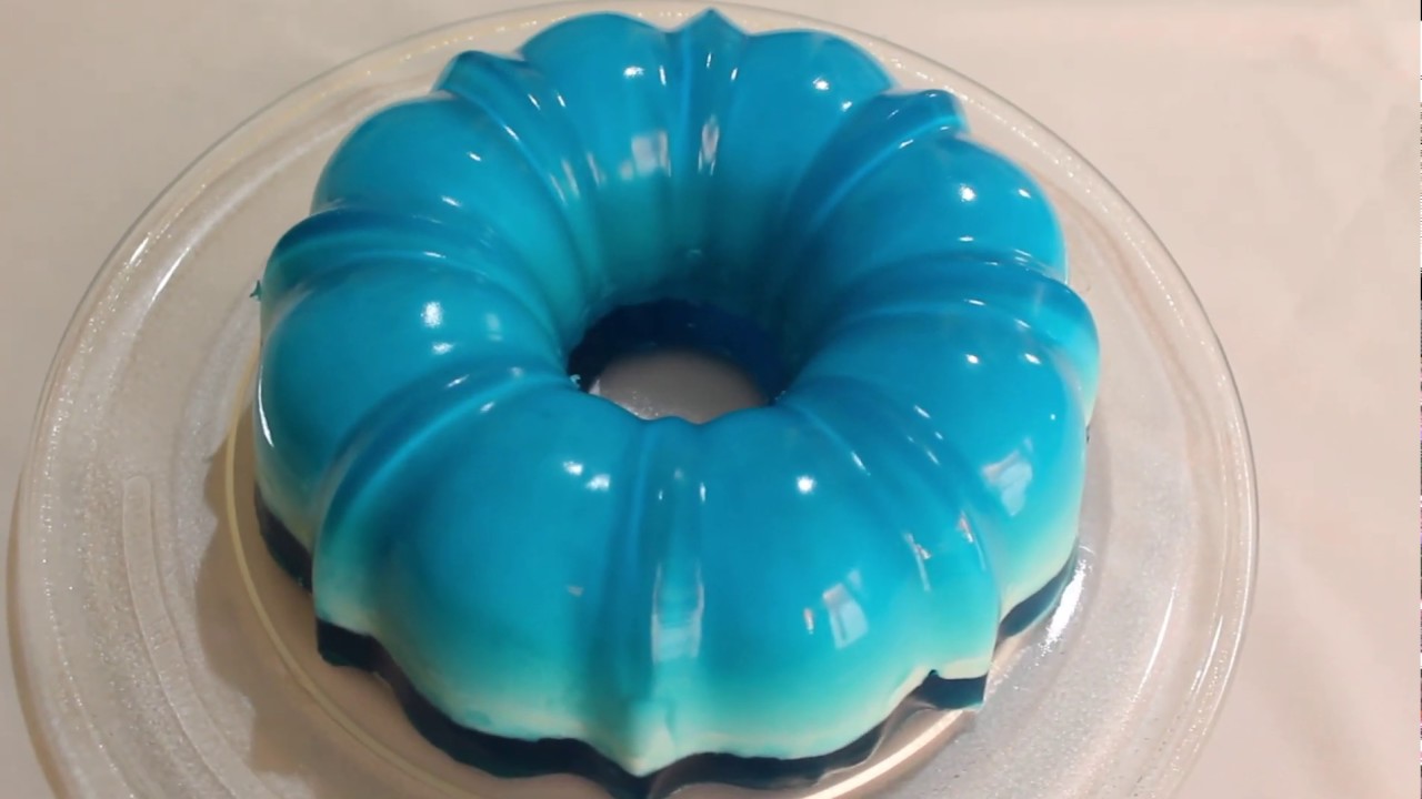 Solo 4 Ingredientes Para Gelatina De Mora  Rellena De Gelatina Esponja, Receta Completa